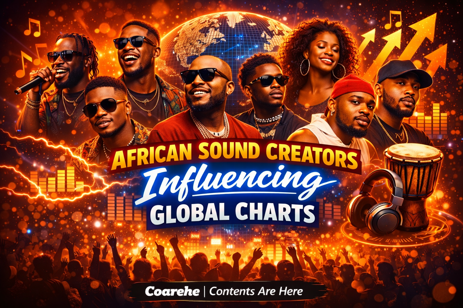 African Sound Creators that Are Influencing Global Charts | Entertainment Contents Are Here | Coarehe